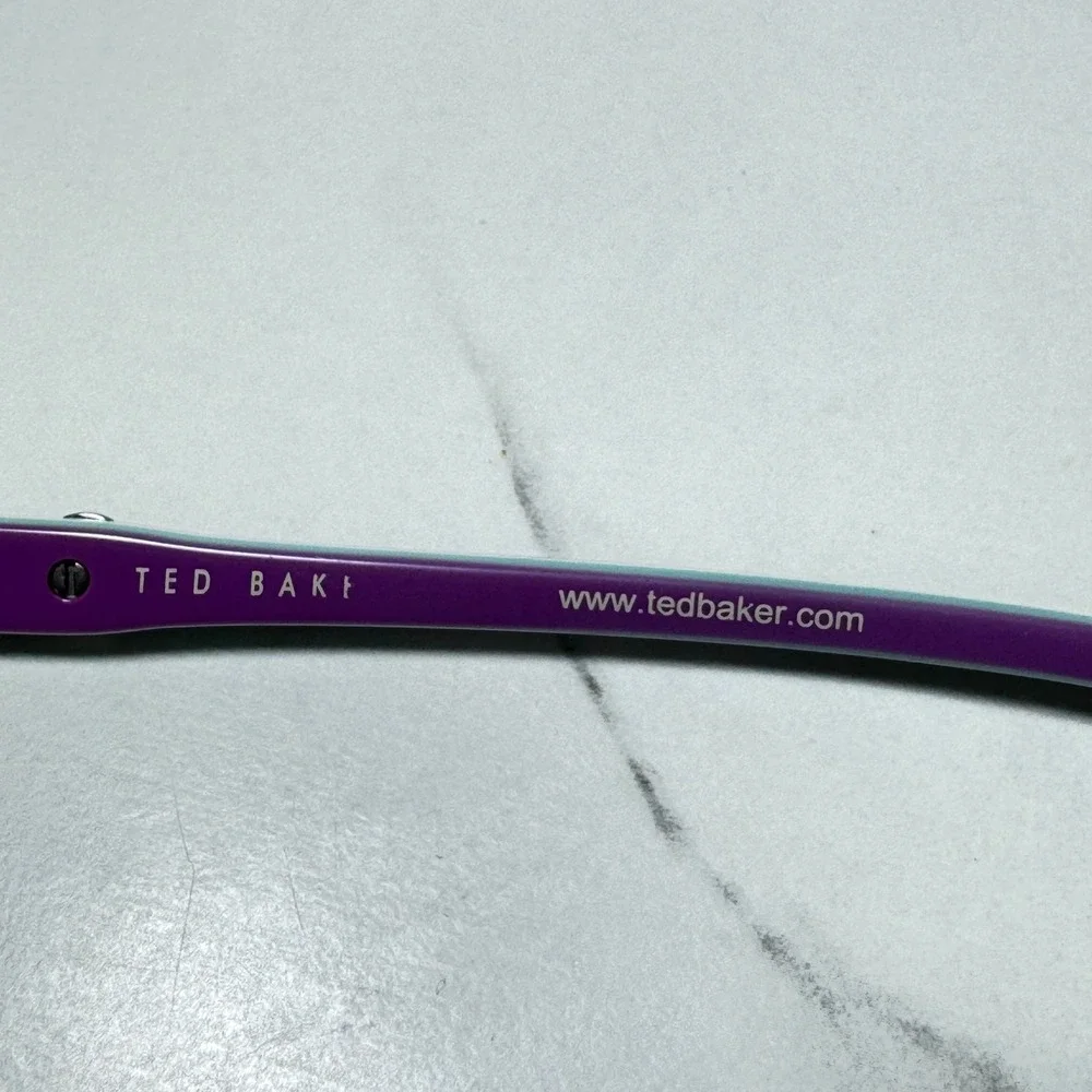 Ted Baker B716 BLK Eyeglasses Black Purple Teal Bow Accent Frames 53-17-135